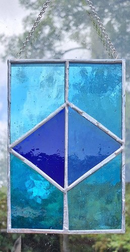 Stained glass panel - glass, panel.