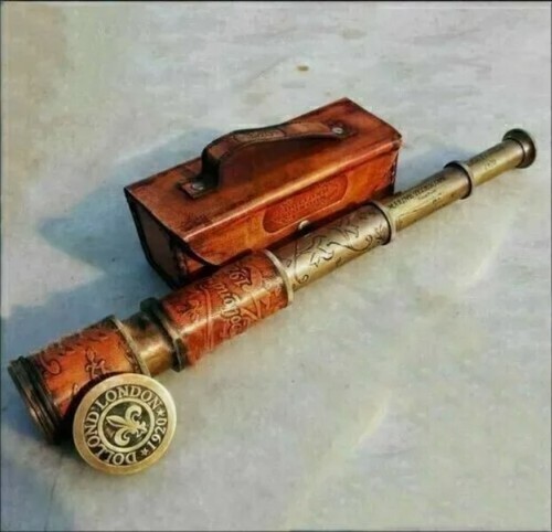 Brass nautical telescope - brass,