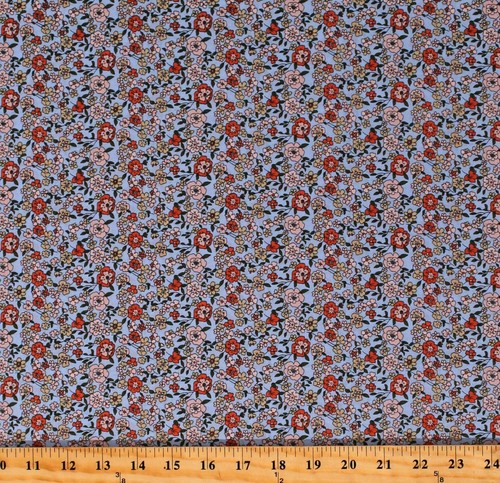 Cotton lawn batiste blue - cotton,