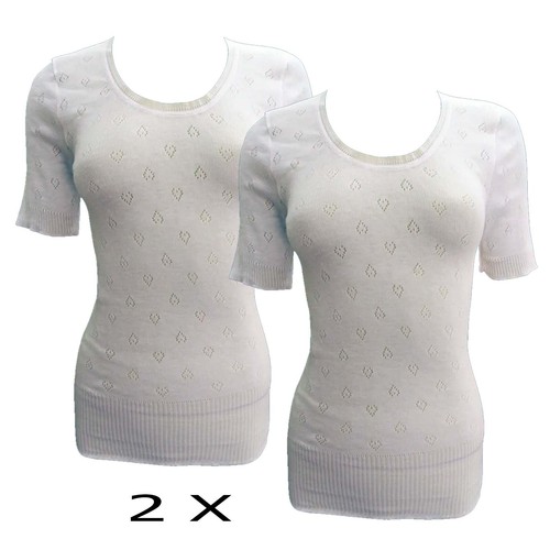 Ladies white thermal - 2, short
