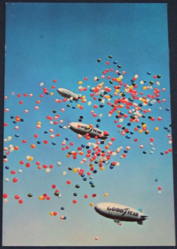 Three goodyear blimps - three,