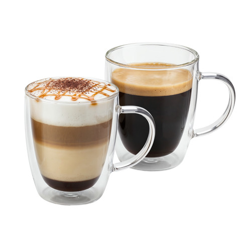 Double walled glass coffee - double,