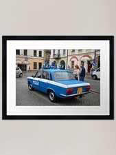 Fiat 125p - "MILICJA" 4 Framed