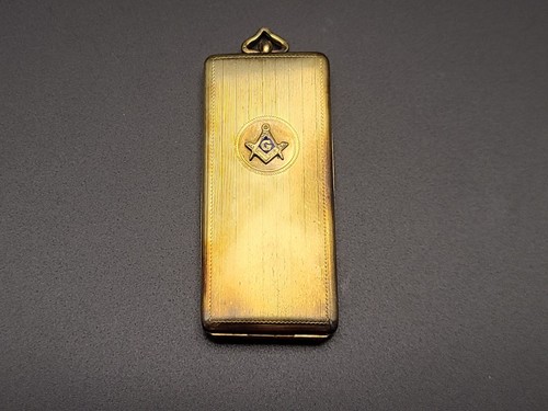 Antique masonic match safe - antique,
