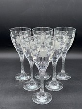 Set Of 6 Eamon Etched Crystal