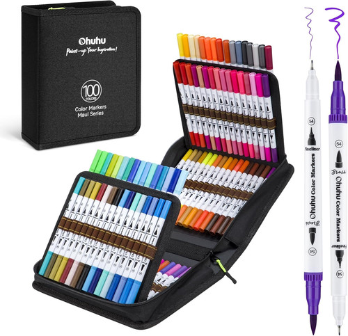 Ohuhu colouring pens - colouring,