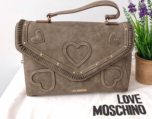 Love moschino taupe suede - moschino,