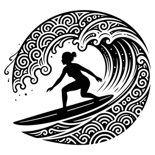 Aztec surfer vinyl decal for - aztec,