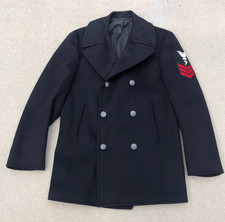 Vintage Navy  Pea Coat Men's