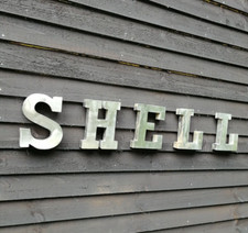 SHELL sign shell 3D letter set