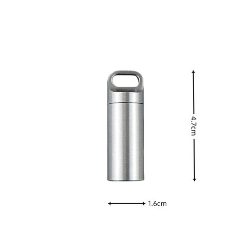 Pill holder keyring portable - pill,