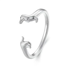 Dachshund Adjustable Ring Dog