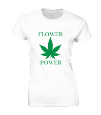 FLOWER POWER LADIES T SHIRT