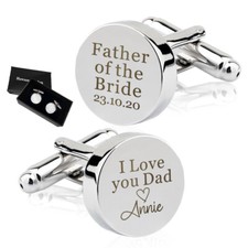 Personalised Wedding Cufflinks
