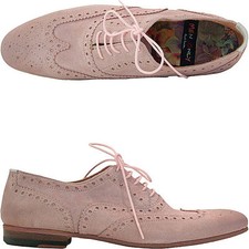 Paul Smith Lace-Up Suede Pink