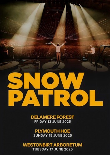 Snow patrol tour 2025 a4 - uk,