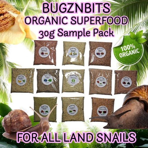 Land snail food 30g sample - 30g,