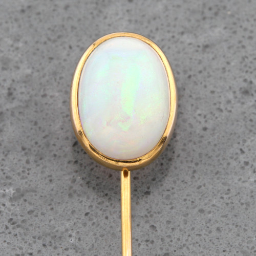Antique 10k opal stick pin - opal,