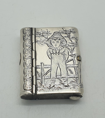 Scarce solid silver book slow - book,