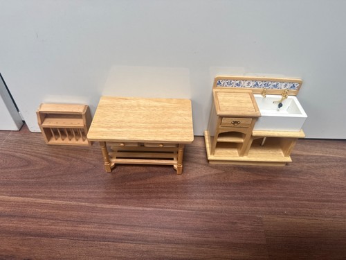 Wooden doll house furniture - wooden,