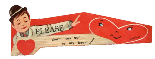 Vintage valentine card die - card,