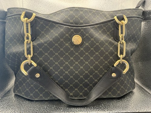 Rioni black monogram - black,