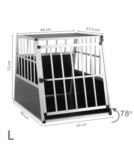 Dog crate pet - crate, l