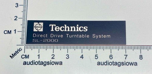 National technics 2000 - technics, sl-2000