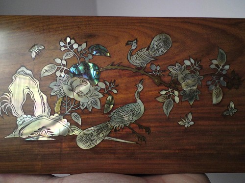 Vietnamese hardwood box inlaid