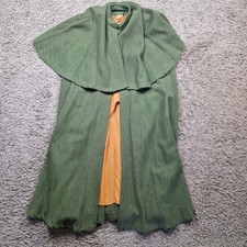 Laura Ashley Cloak Womens 16 Vintage Wales Welsh Tweed Green Cape