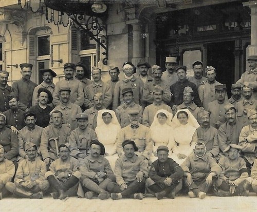 Ww1 military photo postcard - military,