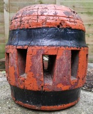 Antique Wooden Cart Centre Wheel Hub Decorative Display Stand Table Lamp Base