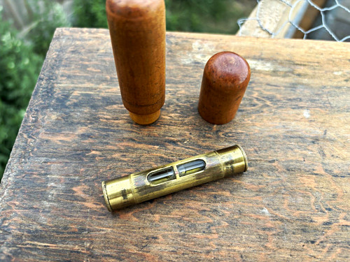 Antique brass cylindrical - antique,
