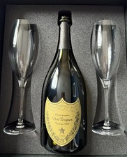 Dom Perignon 2 Crystal Flutes