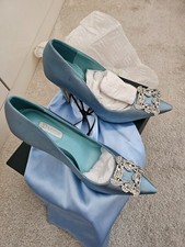 Dune shoes 4 Rare colour duck egg blue, worn once, stunning shoes