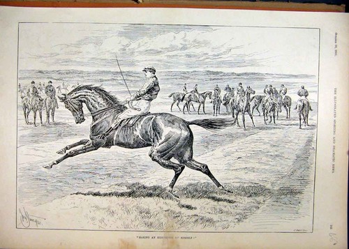 Original old antique - original, print