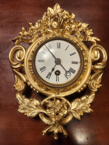 Antique french cartel clock - cartel,