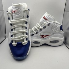 Reebok Classics Question Mid Allen Iverson Blue Toe OG Basketball Mens GX0227