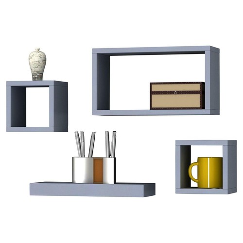 Set grey wooden - grey,