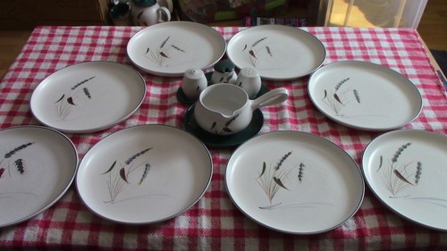 Denby greenwheat dinner - dinner, set
