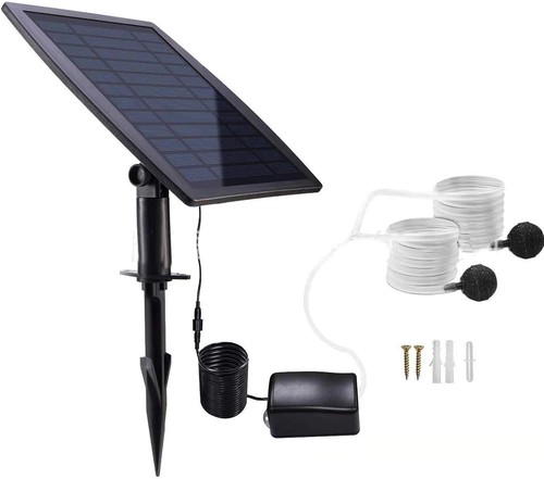 Solar pond aerator - aerator, air