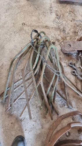 Vintage harrow tines green - vintage,