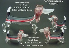 Beautiful GLASS DOGS DACHSHUND