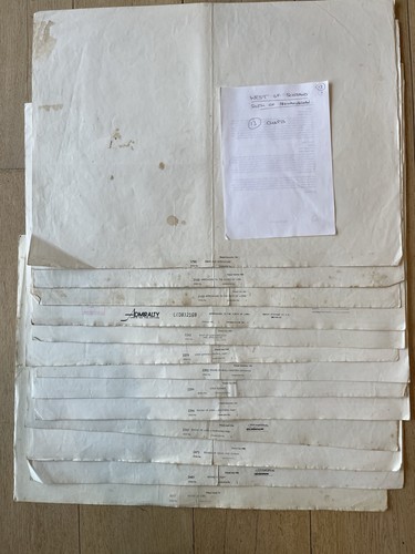 Vintage admiralty charts - 13,