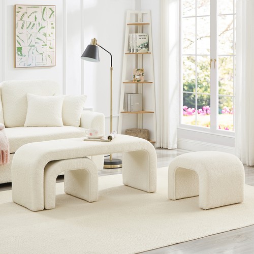 Three shaped benches soft - three,