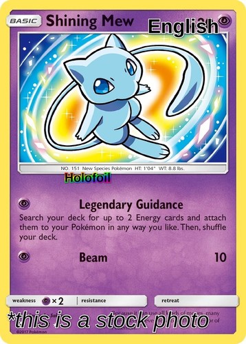 Shining mew holofoil - shining, [holofoil