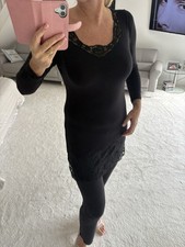 La Perla Black Lace/Cotton Pyjama Size Medium