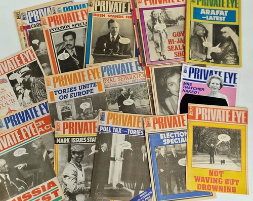 Private eye magazines 1983 - magazines, to