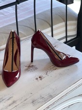 Ravel Oxblood Red Patent Stiletto Heel Shoes - Size 5