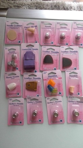 Hemline thimbles leather - thimbles,